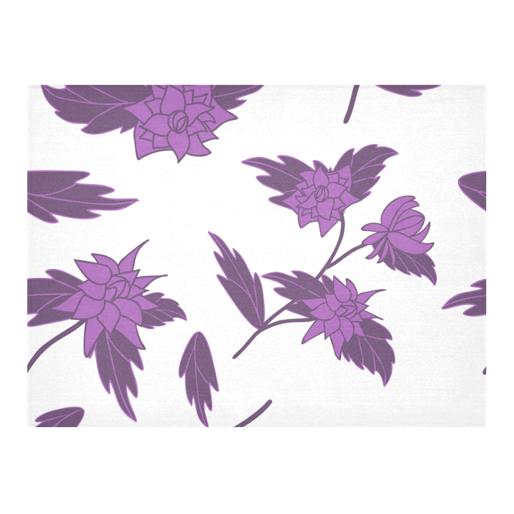 Fantasy flowers Cotton Linen Tablecloth 52"x 70"