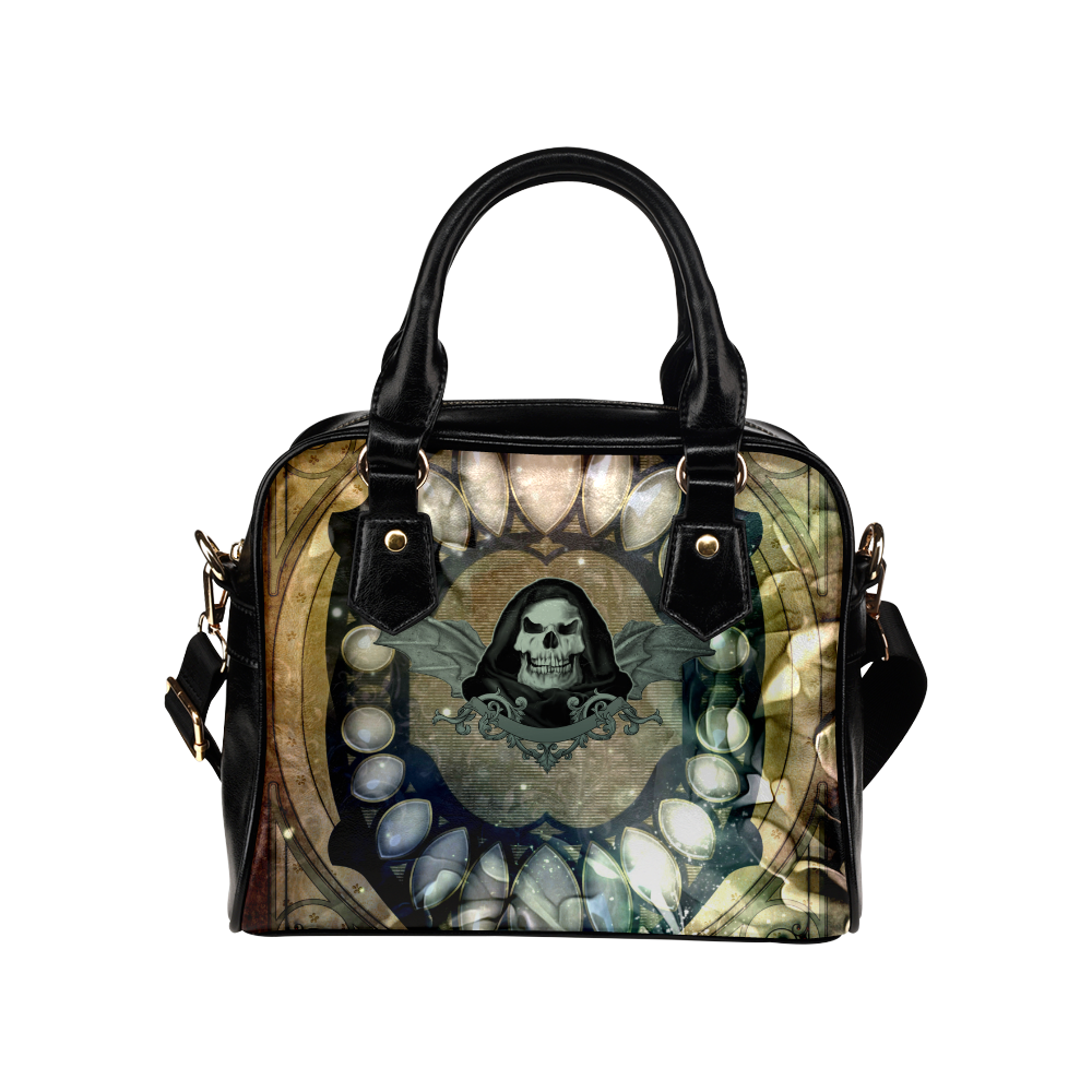 Awesome scary skull Shoulder Handbag (Model 1634)