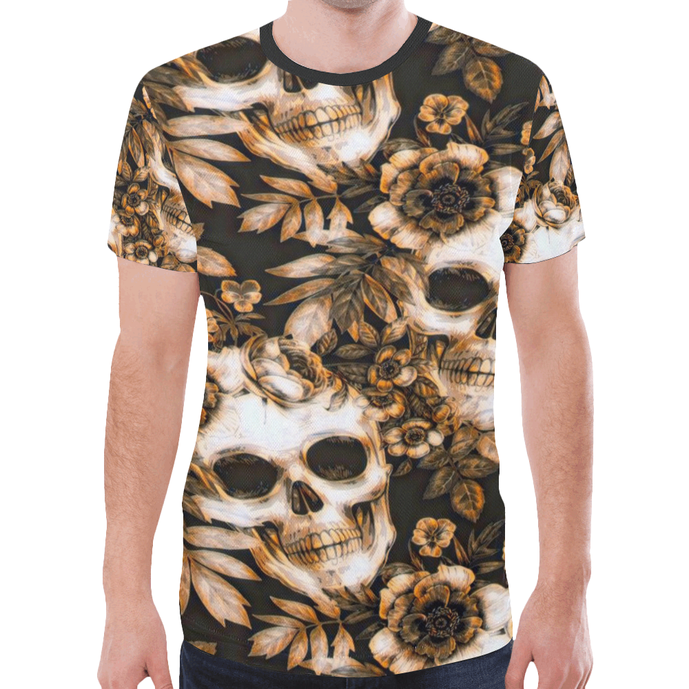 Woke Skulls Festival Classic 238 New All Over Print T-shirt for Men (Model T45)