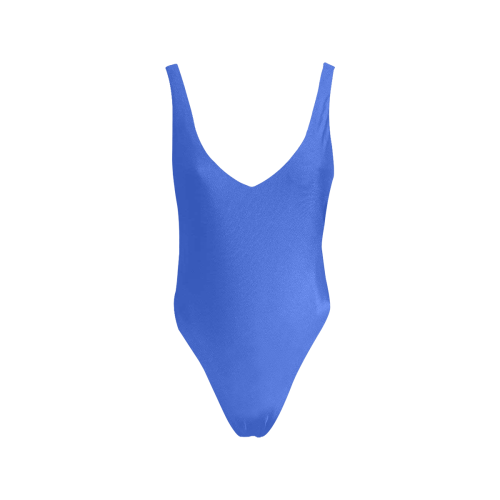 color royal blue Sexy Low Back One-Piece Swimsuit (Model S09)