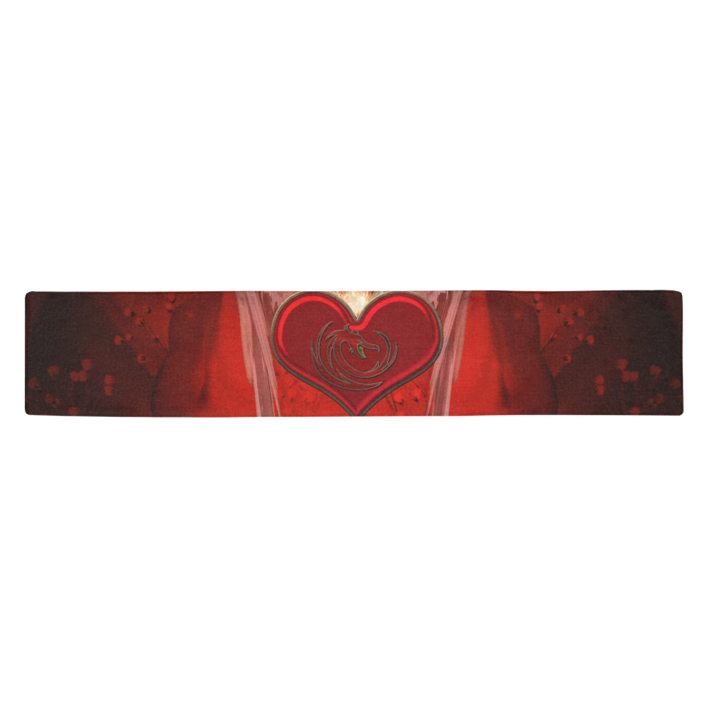 Heart with wings Table Runner 14x72 inch