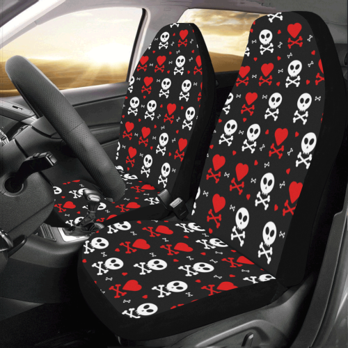Skull and Crossbones Car Seat Covers (Set of 2)