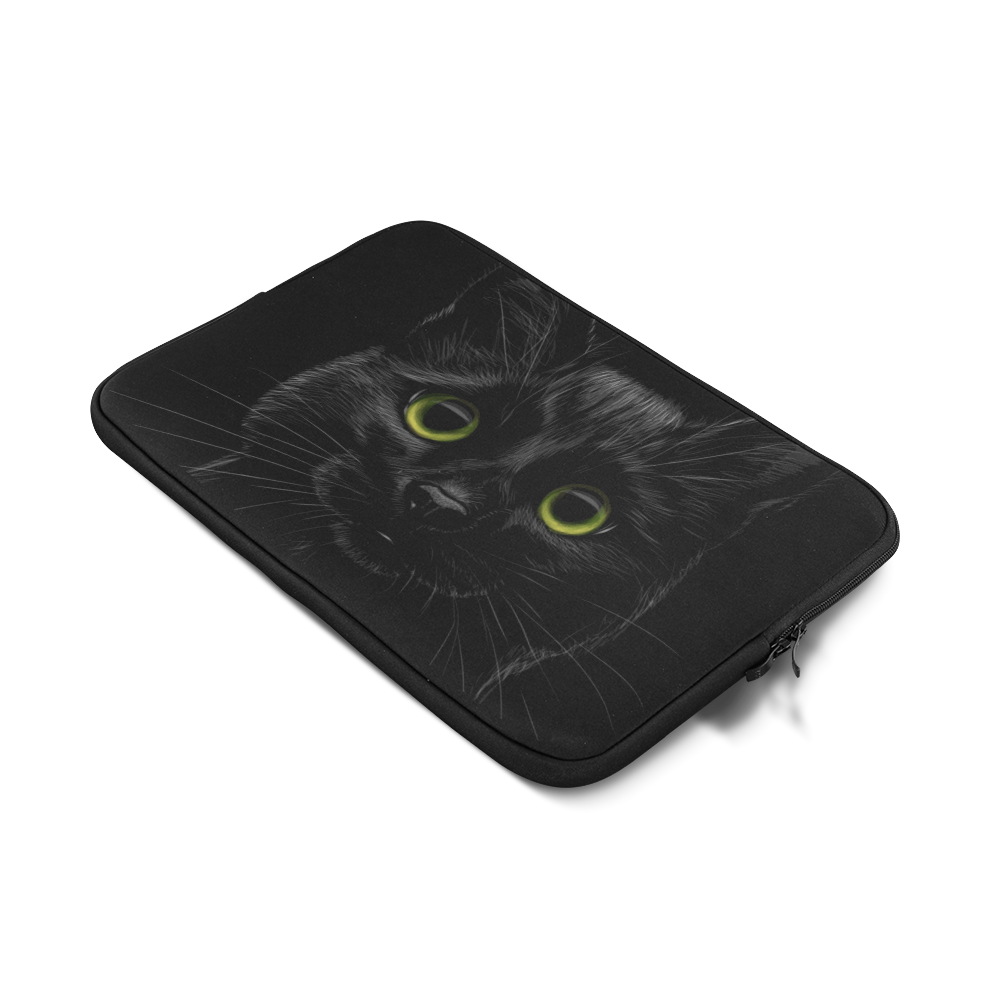 Black Cat Custom Sleeve for Laptop 17"