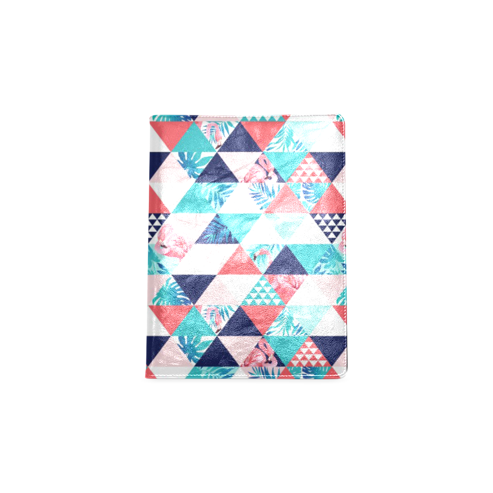 Flamingo Triangle Pattern Custom NoteBook B5