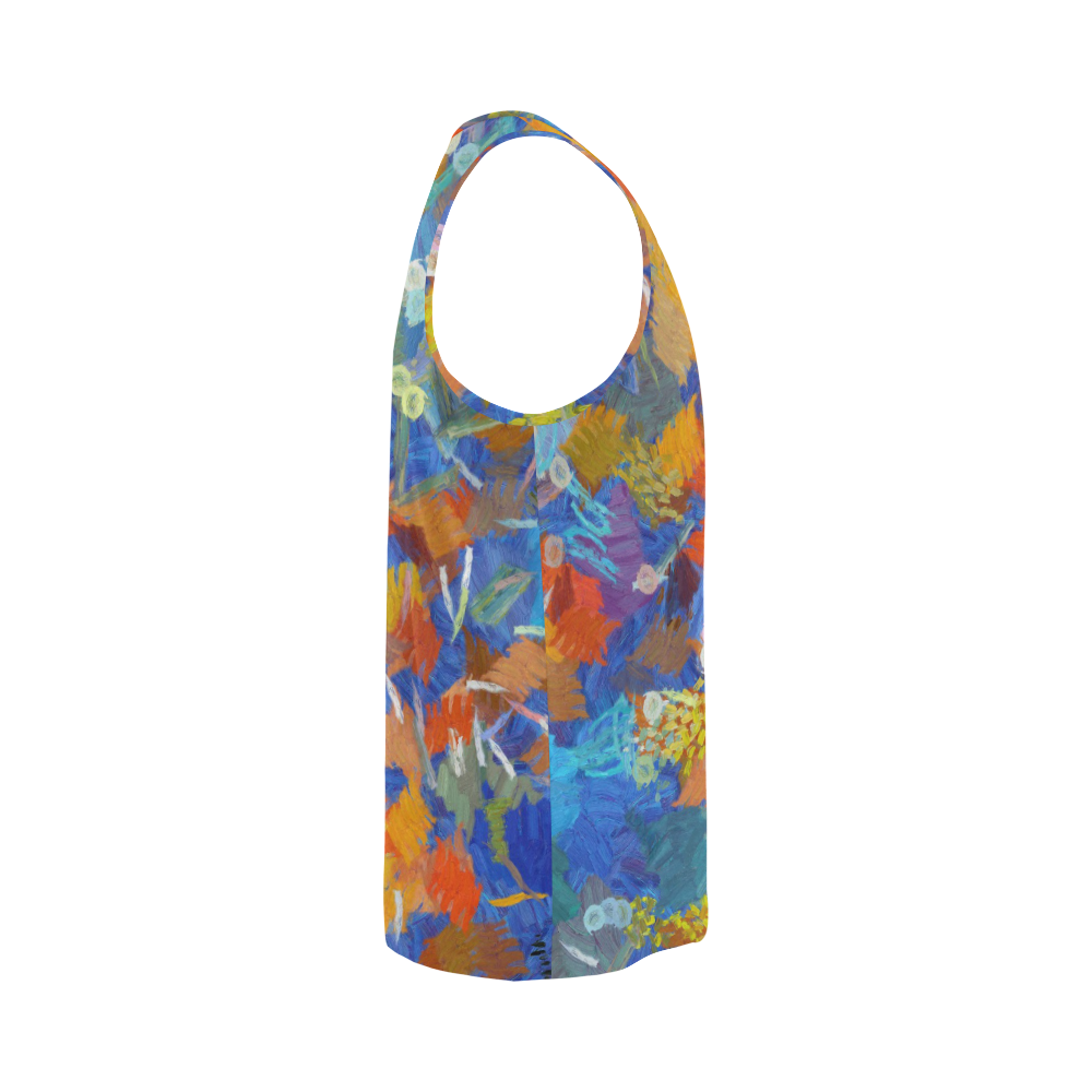Colorful paint strokes All Over Print Tank Top for Men (Model T43)