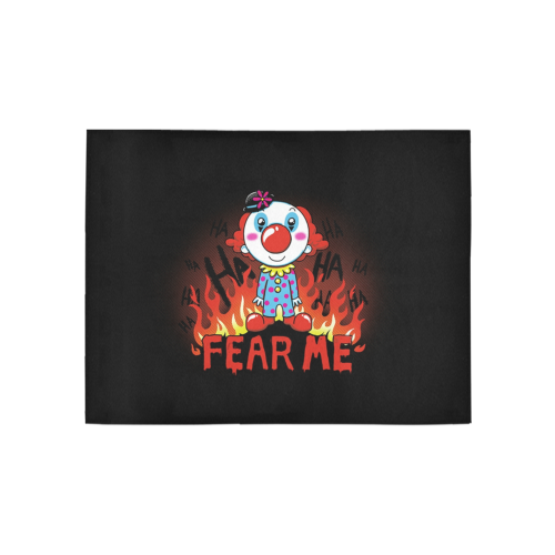 Fear me Clown Area Rug 5'3''x4'