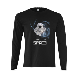 Astronaut in Space Sunny Men's T-shirt (long-sleeve) (Model T08)