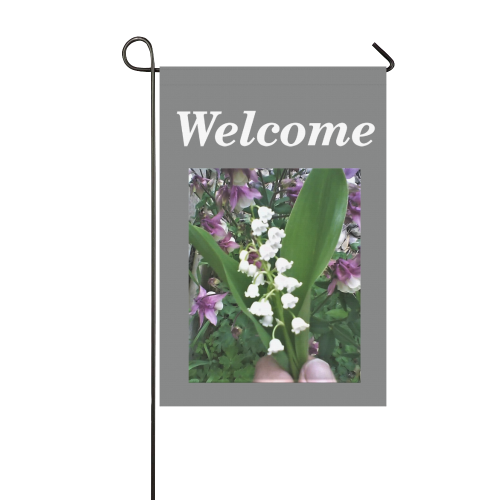 Welcome Lily Of The Valley Flag Garden Flag 12‘’x18‘’（Without Flagpole）