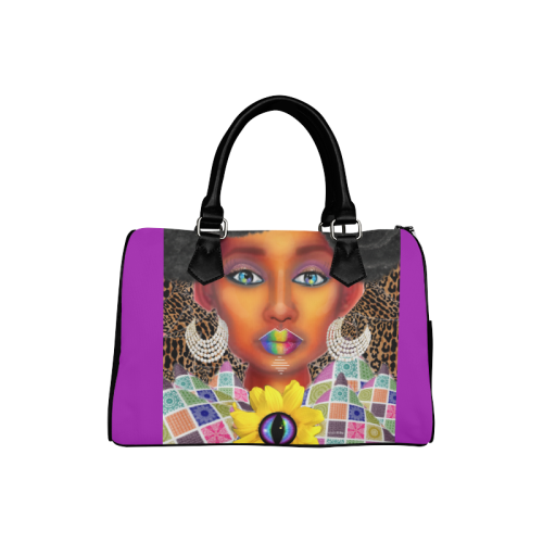 PEACEARTSADD HANDB PURPLE Boston Handbag (Model 1621)