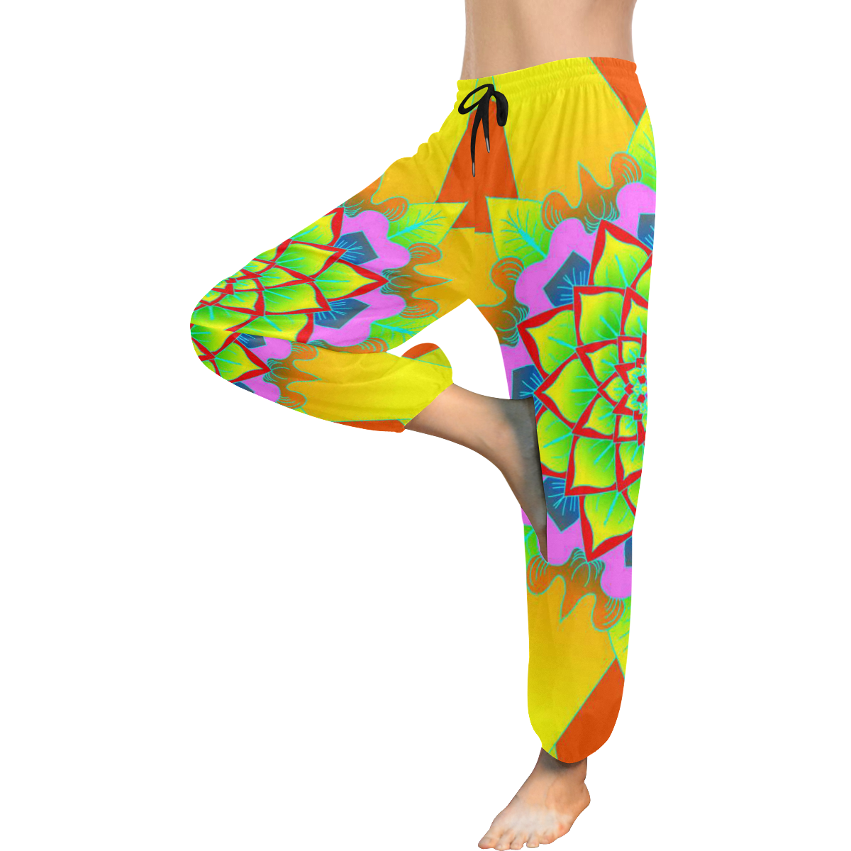 Nature mandala Women's All Over Print Harem Pants (Model L18)