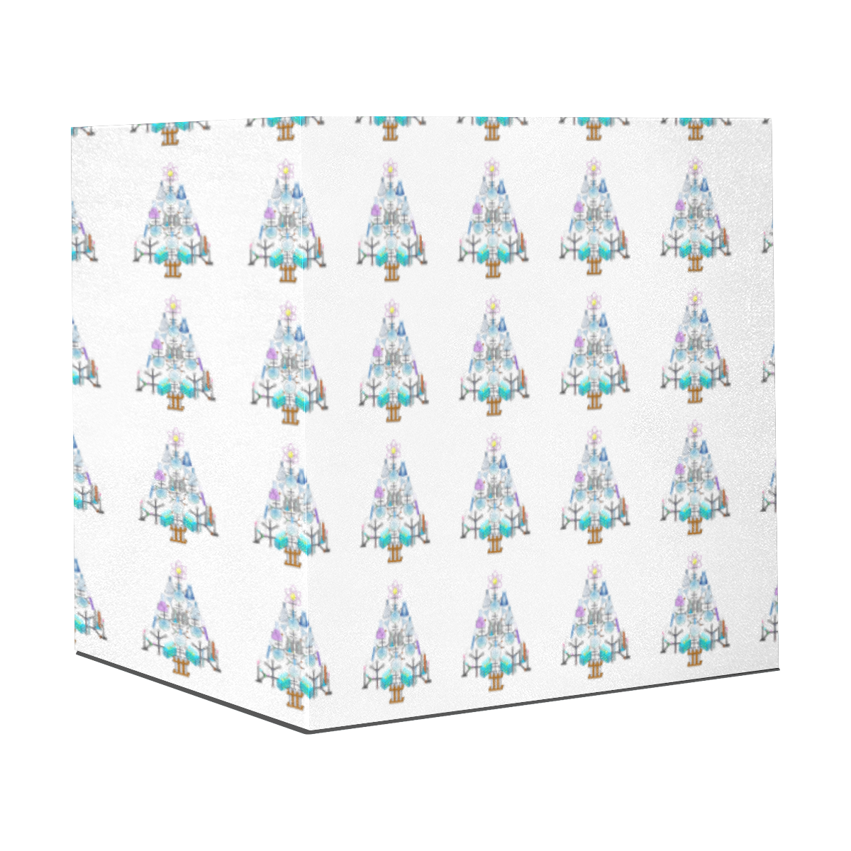 Oh Chemist Tree, Oh Chemistry, Science Christmas Gift Wrapping Paper 58"x 23" (3 Rolls)