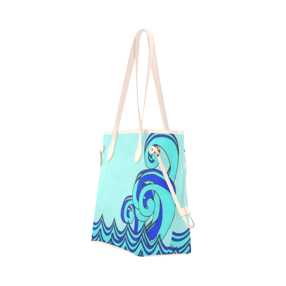 wavesformebag Clover Canvas Tote Bag (Model 1661)