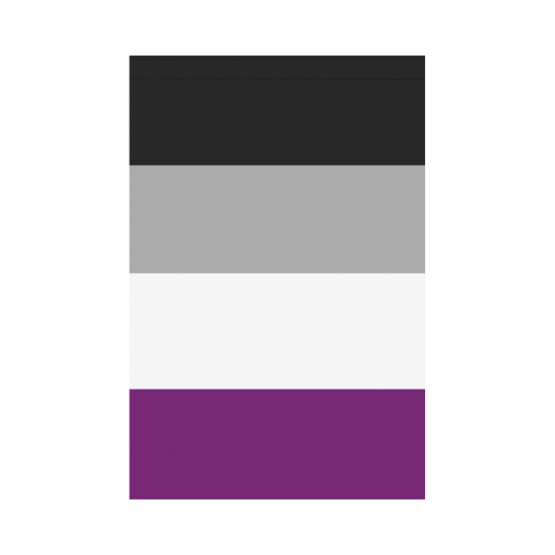 Asexual Flag Garden Flag 12‘’x18‘’（Without Flagpole）