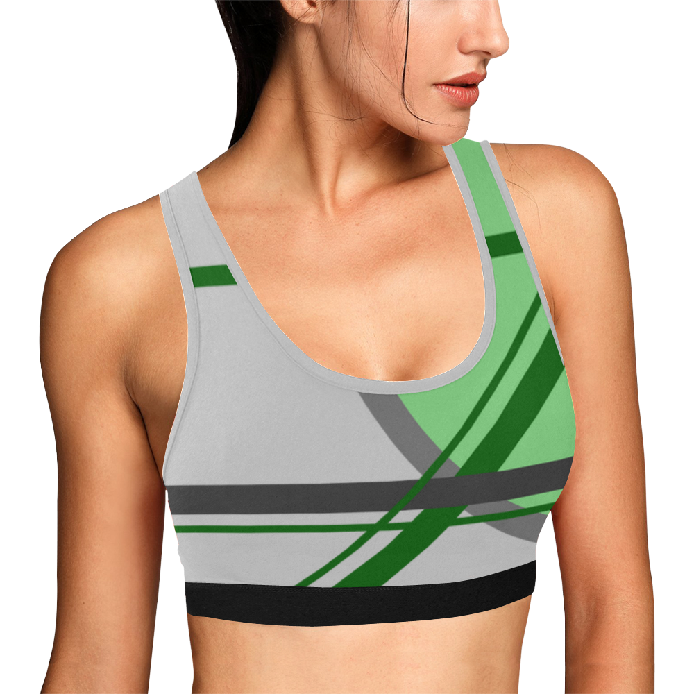 a game gry Women's All Over Print Sports Bra (Model T52)