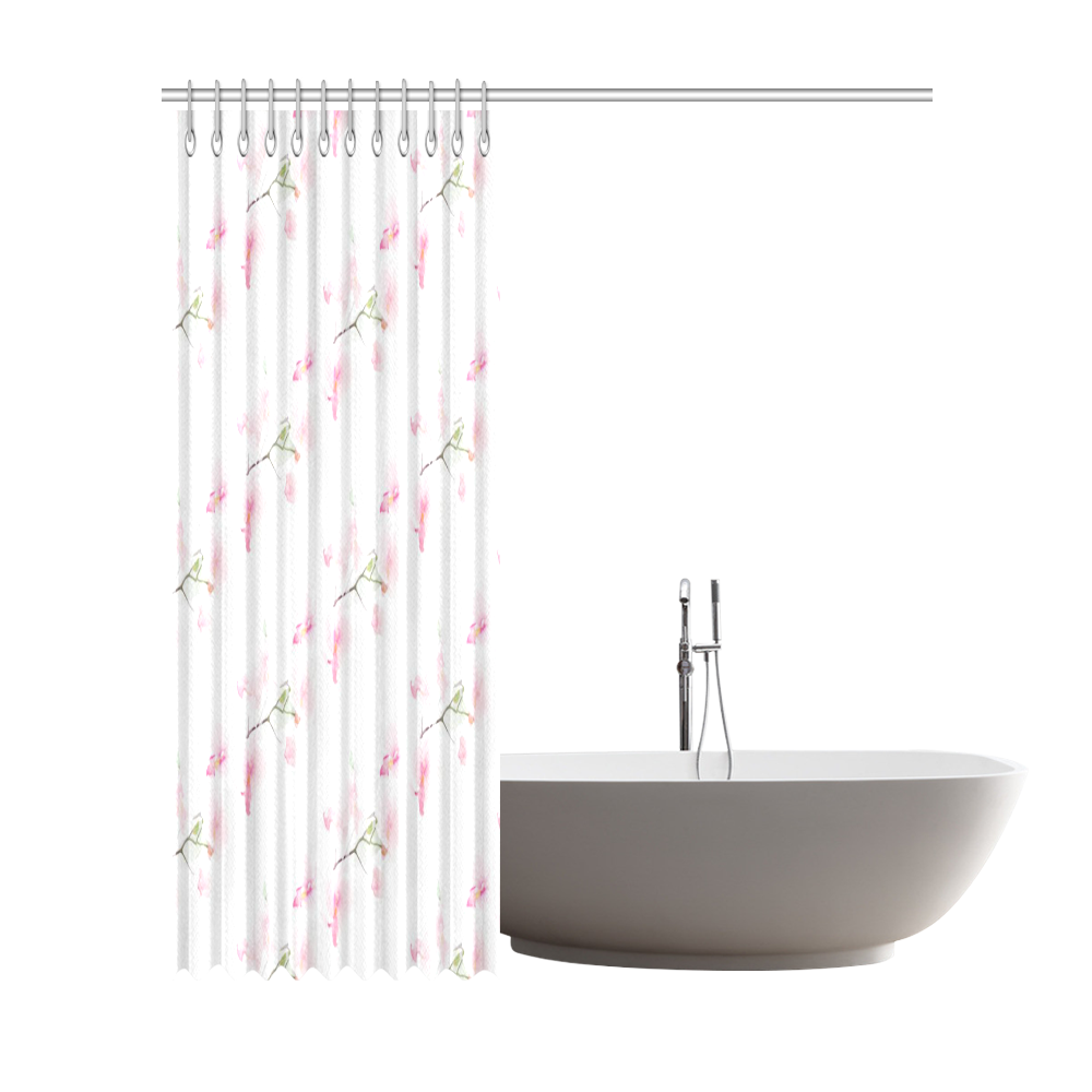 Pattern Orchidées Shower Curtain 72"x84"