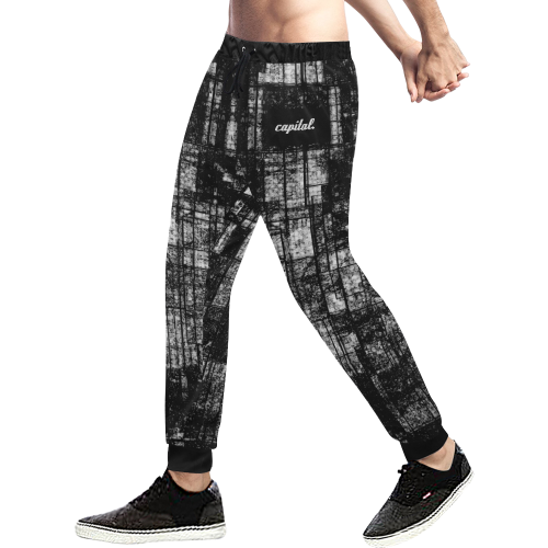 pen and ink joggers Men's All Over Print Sweatpants (Model L11)