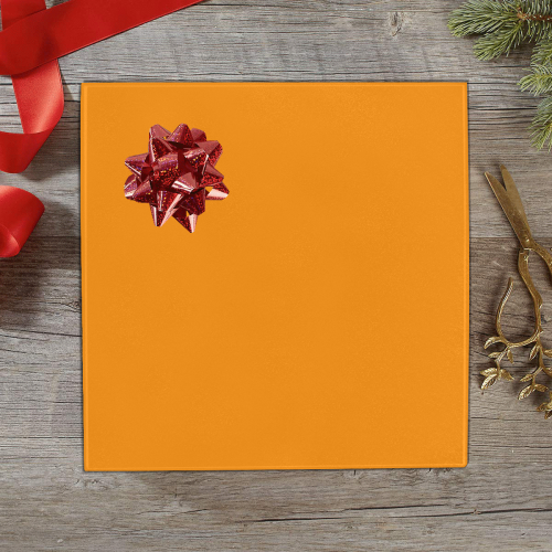 color dark orange Gift Wrapping Paper 58"x 23" (1 Roll)