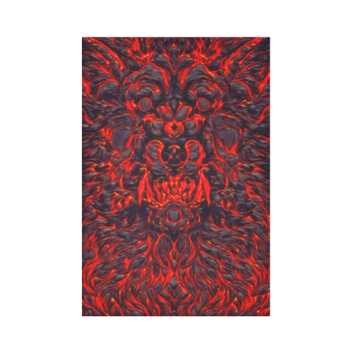 3D Elemental Fire Werewolf Cotton Linen Wall Tapestry 60"x 90"