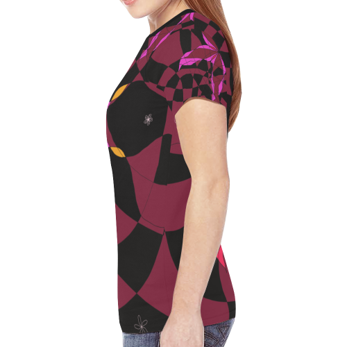 Abstract # 12 New All Over Print T-shirt for Women (Model T45)