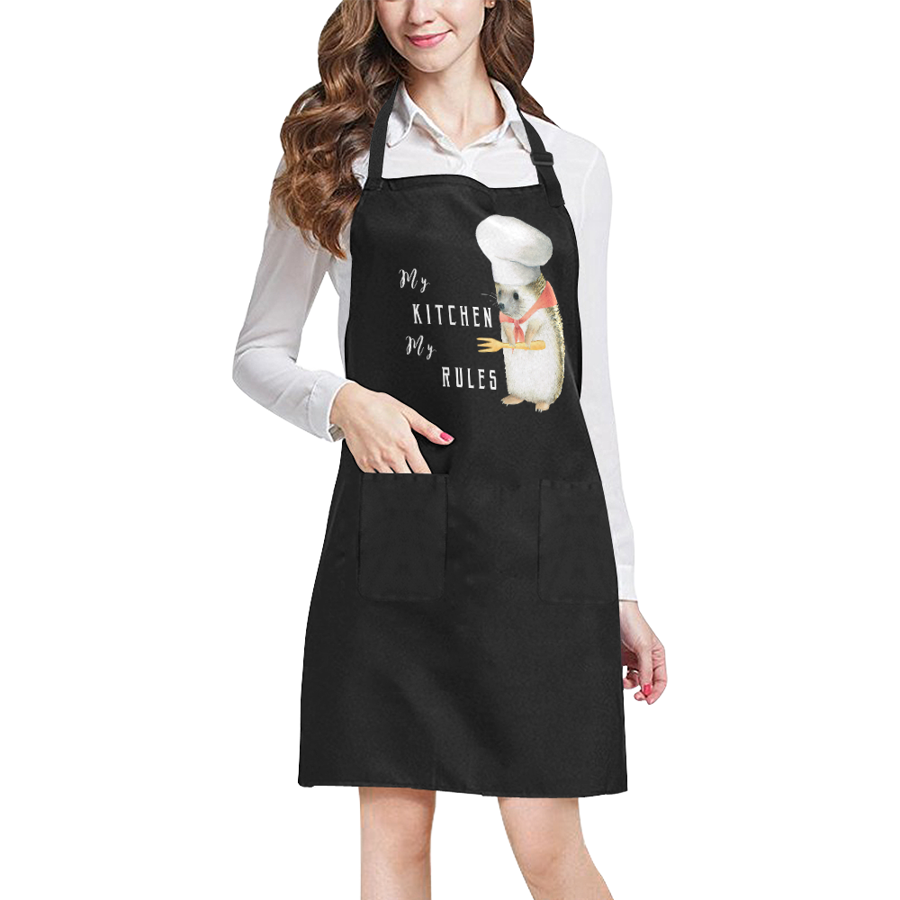Cooking Hedgehog All Over Print Apron
