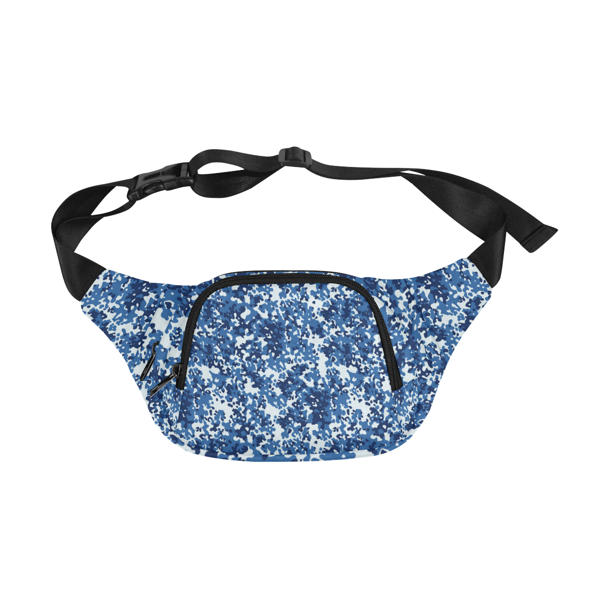 Digital Blue Camouflage Fanny Pack/Small (Model 1677)