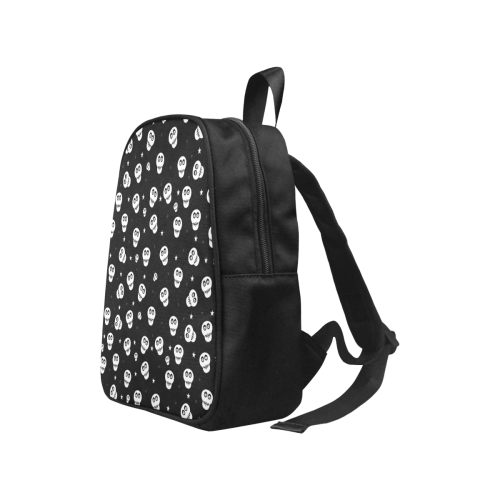 Star Skulls Fabric School Backpack (Model 1682) (Small)