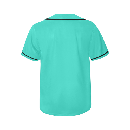 color turquoise All Over Print Baseball Jersey for Women (Model T50)