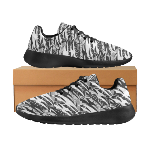Alien Troops - Black & White  (Black) Men's Athletic Shoes (Model 0200)
