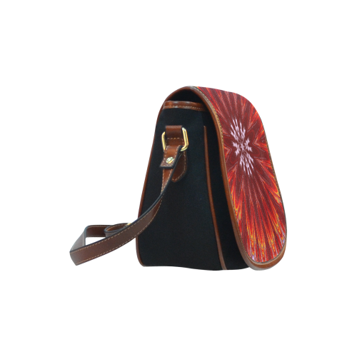 Fiery Lyapunov Saddle Bag/Small (Model 1649)(Flap Customization)
