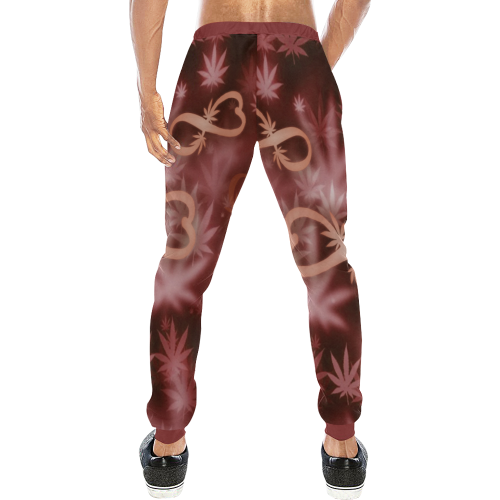 INFINITY RED COSMOS Men's All Over Print Sweatpants (Model L11)