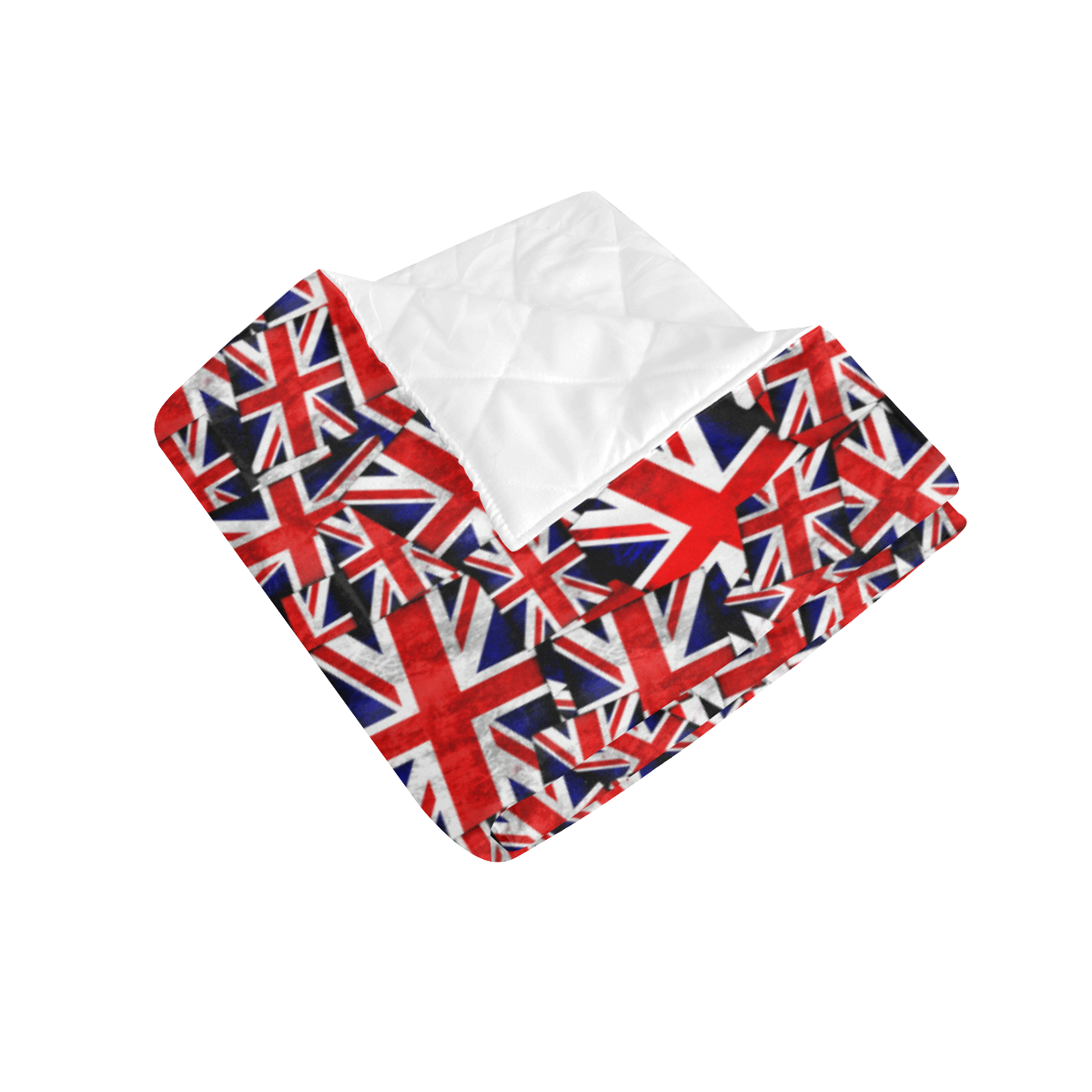 Union Jack British UK Flag Quilt 70"x80"