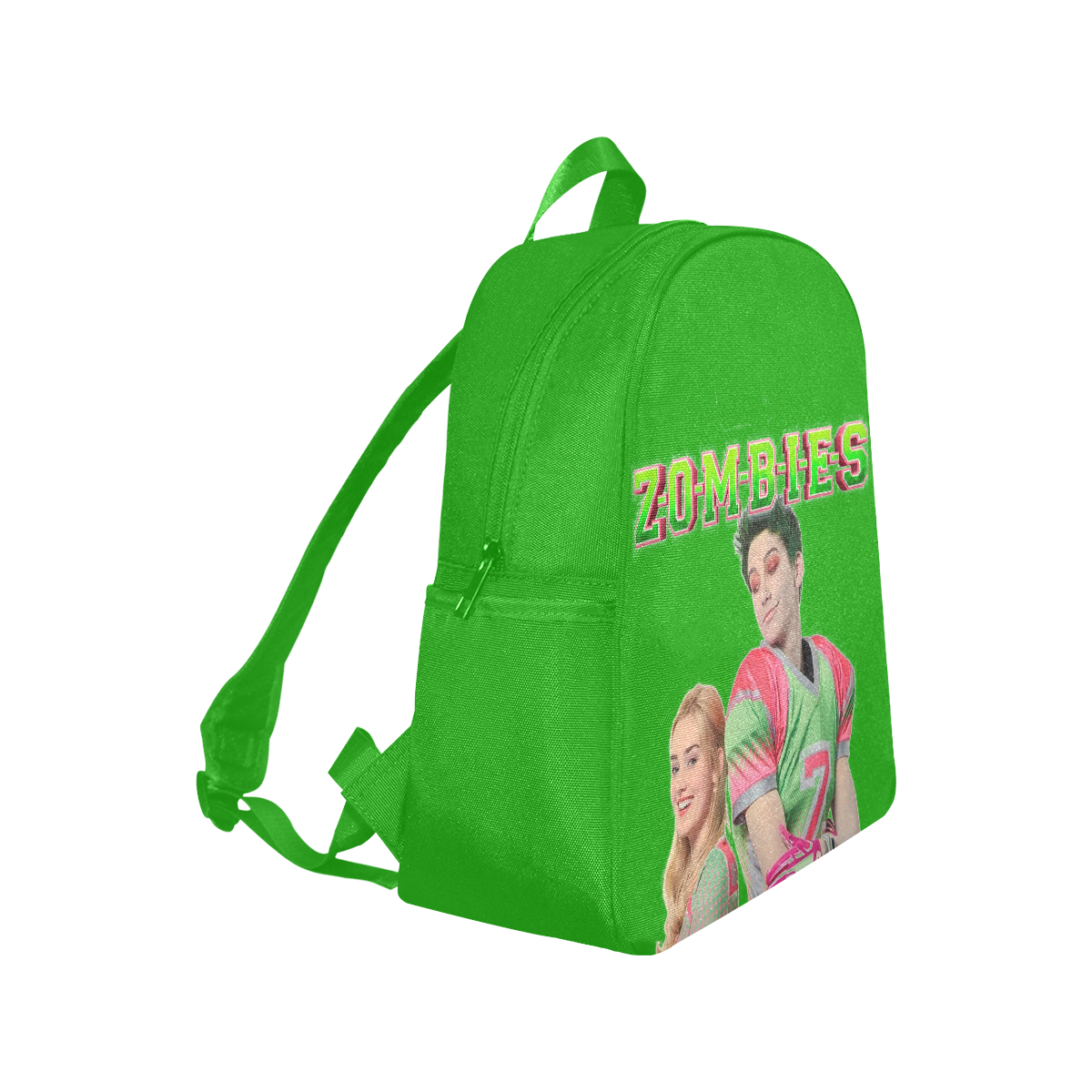Zombies green Multi-Pocket Fabric Backpack (Model 1684)