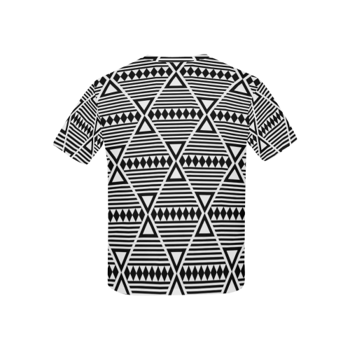 Black Aztec Tribal Kids' All Over Print T-shirt (USA Size) (Model T40)