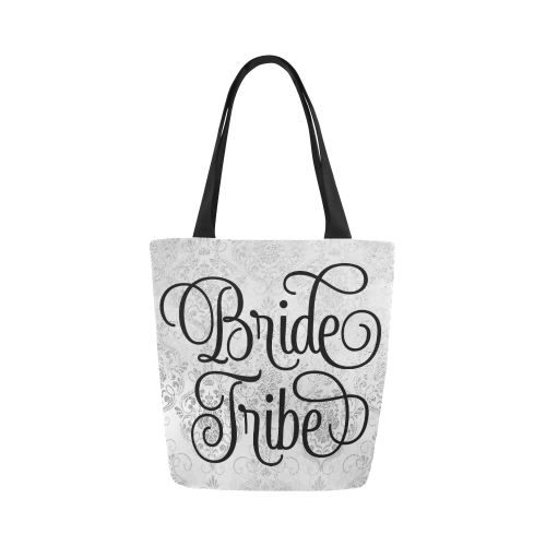 FD's Wedding Collection- Bride Tribe Sliver Tote Bag 53086 Canvas Tote Bag (Model 1657)
