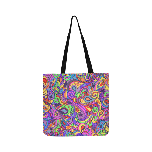 Psychedelic Hippy Doodle by ArtformDesigns Reusable Shopping Bag Model 1660 (Two sides)