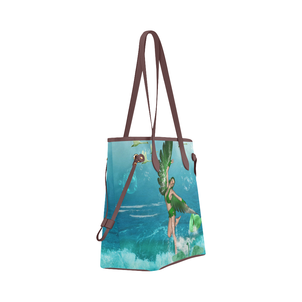 The fairy of birds Clover Canvas Tote Bag (Model 1661)