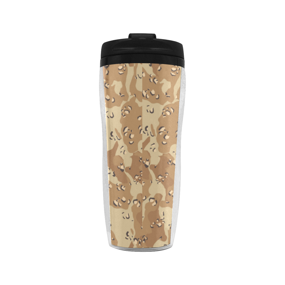 Vintage Desert Brown Camouflage Reusable Coffee Cup (11.8oz)