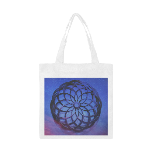 Mystical Orb Blue Purple Canvas Tote Bag/Small (Model 1700)