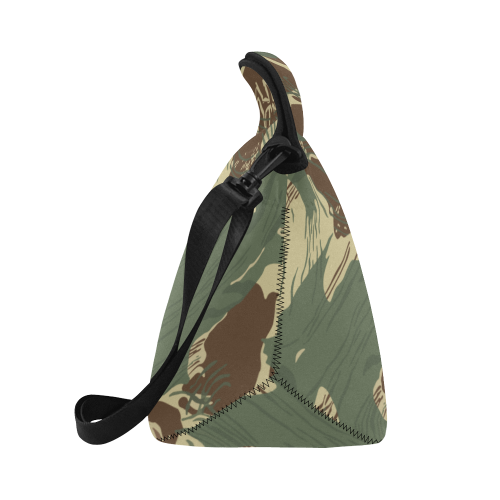 Rhodesian Brushstrokes Camouflage Neoprene Lunch Bag/Large (Model 1669)