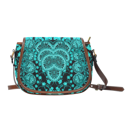 indian flowers 13 Saddle Bag/Small (Model 1649) Full Customization