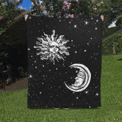 Mystic Stars, Moon and Sun Quilt 50"x60"