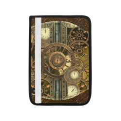 Steampunk clocks and gears Car Seat Belt Cover 7''x10''