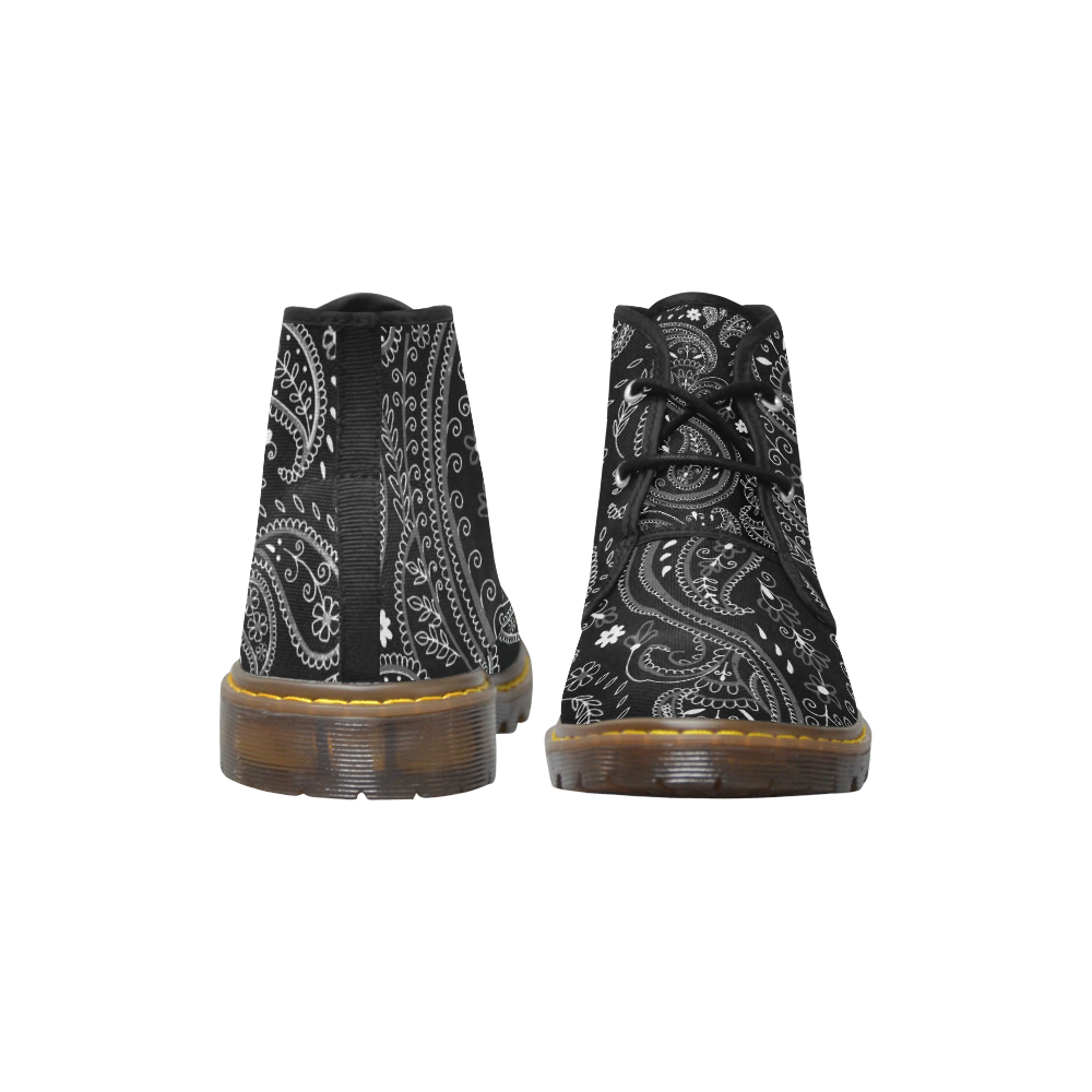 PAISLEY 7 Women's Canvas Chukka Boots/Large Size (Model 2402-1)