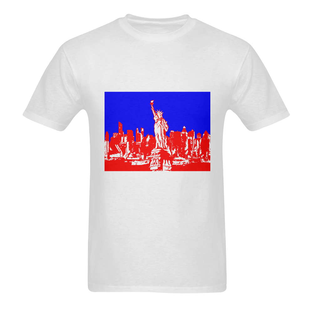 NEW YORK- Men's T-Shirt in USA Size (Two Sides Printing)