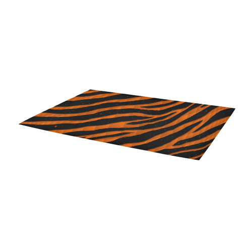 Ripped SpaceTime Stripes - Orange Area Rug 9'6''x3'3''