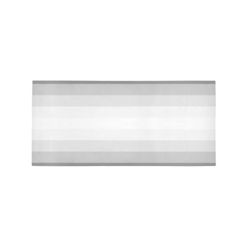 Grey, black, white multicolored stripes Area Rug 7'x3'3''
