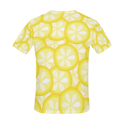 Lemons All Over Print T-Shirt for Men (USA Size) (Model T40)
