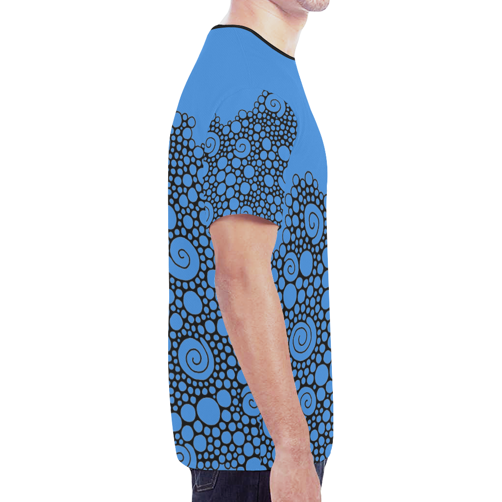 Sketching Art - Spiral Power 1 New All Over Print T-shirt for Men (Model T45)