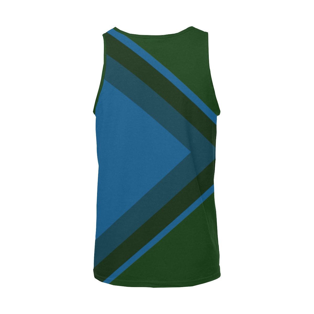 Classic Blue Layers on Green Men's All Over Print Tank Top (Model T57)