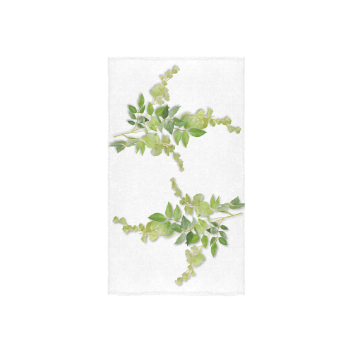 Yellow tiny flower with shadow- floral watercolor Custom Towel 16"x28"